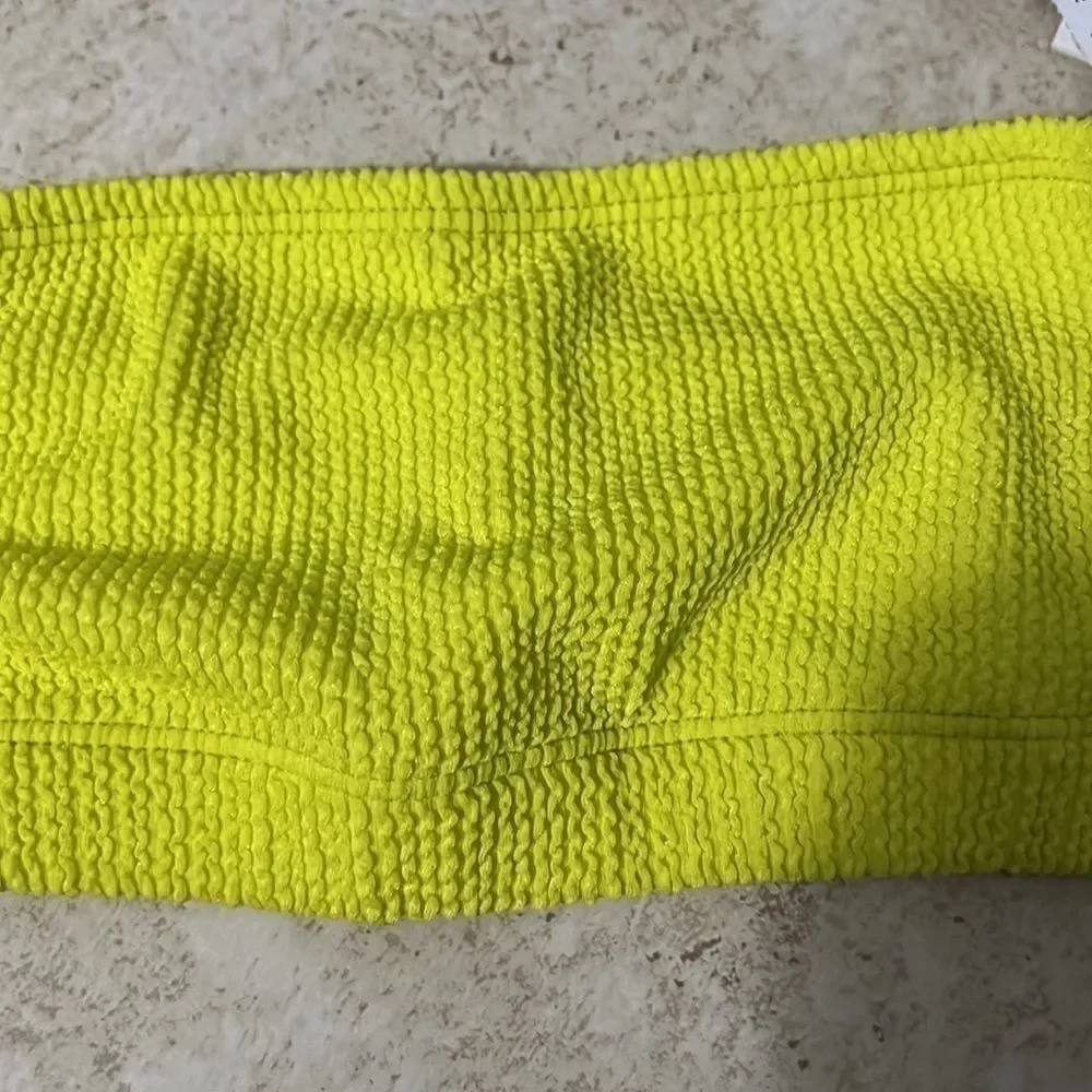 Good American Crinkle Basic Bandeau size 0/00 NWT